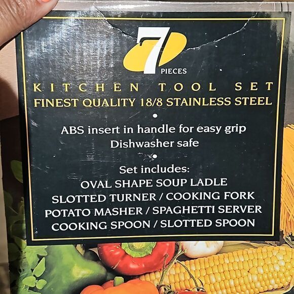 HP Cortona kitchen 7 Pieces Tool Set Finest Quality 18/8 Stainless Steel - Picture 13 of 16